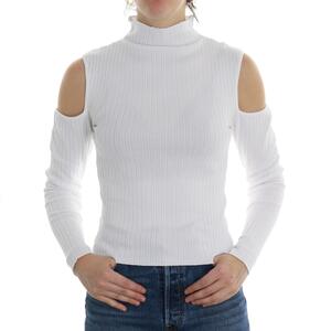 MAGLIA CUT-OUT BIANCO